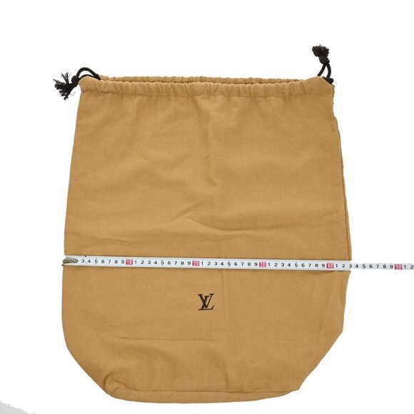 LOUIS VUITTON Logo 10 Set Dust Bag Drawstring Canvas Cotton Beige Brown - Picture 5 of 14